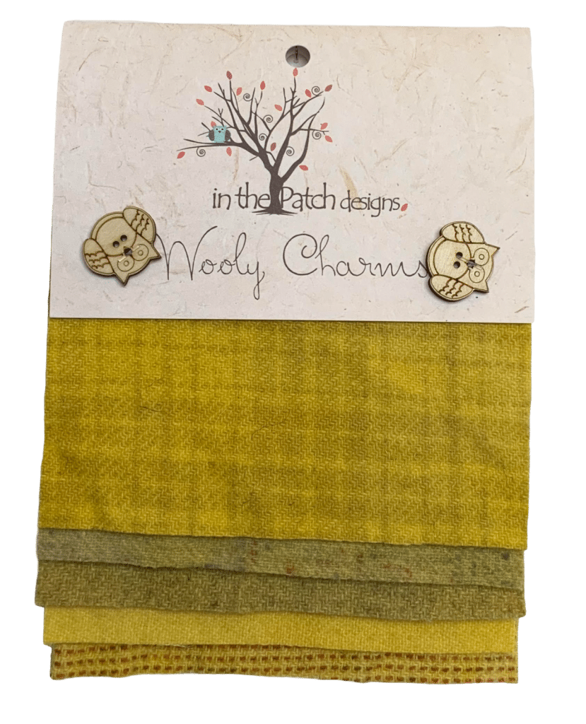 Wool Charm Pack, Golden Rod, by in the Patch designs - The Quilting Room