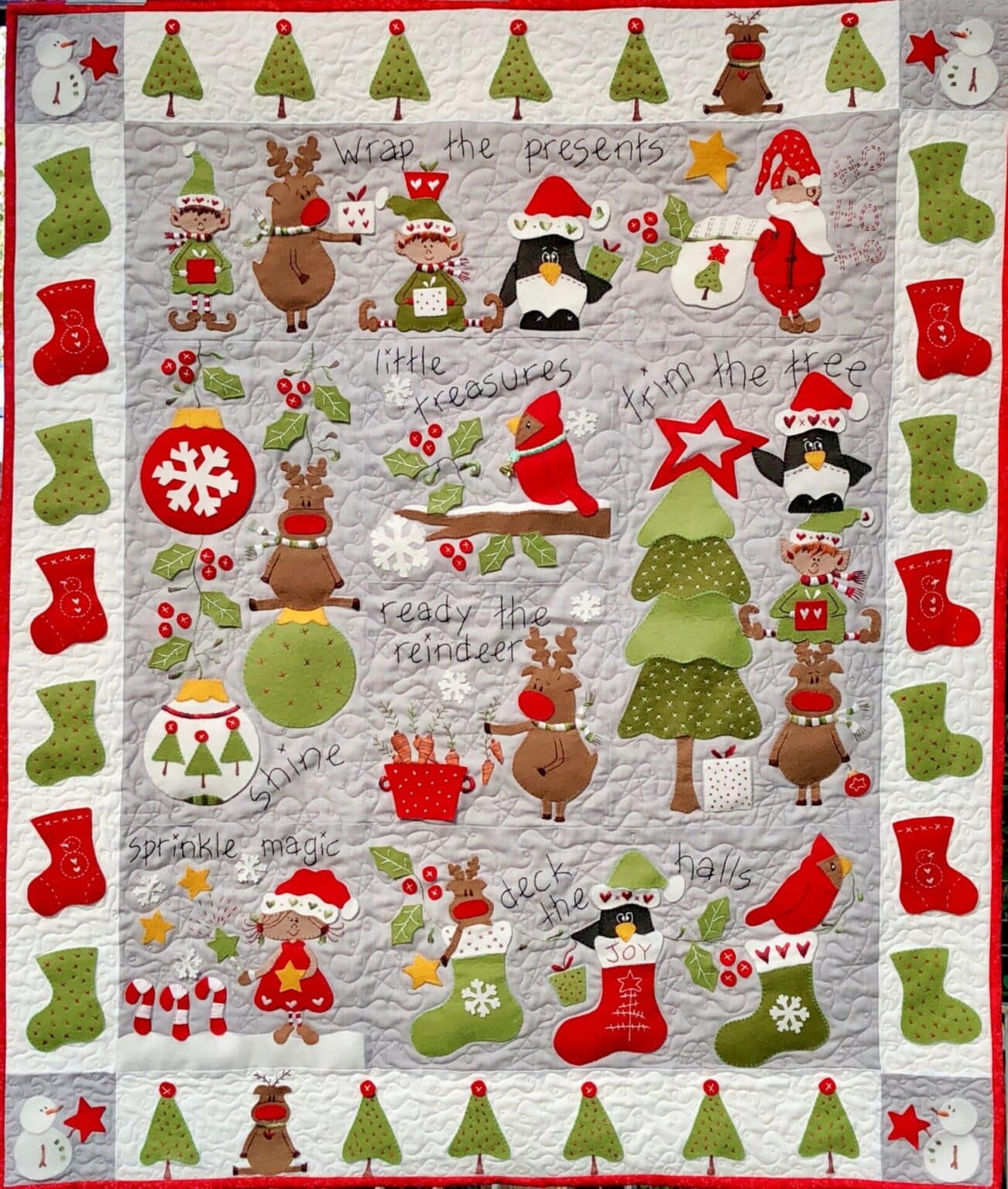 Trim the Tree, 6 Month BOM by Fig 'n' Berry Creations - The Quilting Room