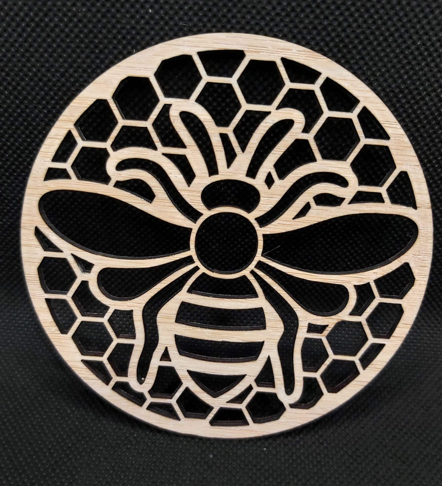 Bee Roler Coster Bee Drink Coaster Style A - The Quilting Room