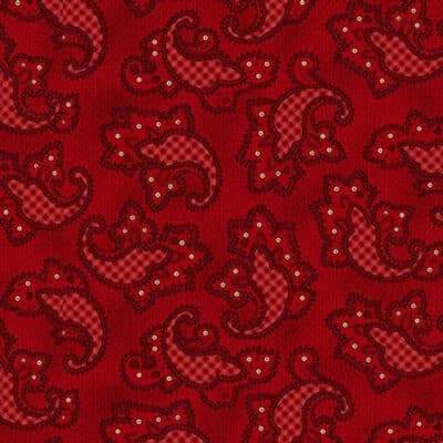 Kim Diehl Garnets & Gingham, 1343-88, Gingham Medium Paisley