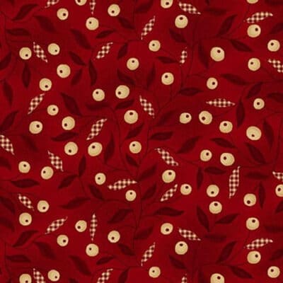 Kim Diehl Garnets & Gingham, 1349-88, Viney Gingham Leaves