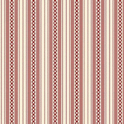 Kim Diehl Garnets & Gingham, 1356-08 Cream Stripe