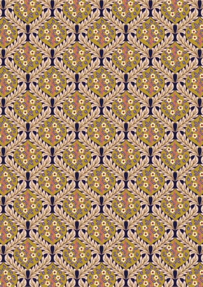 Isabella by Lewis & Irene, A853.3 Hidcote Tree on Darkest Plum