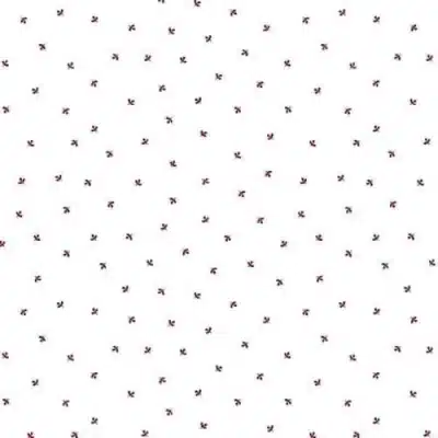 Kim Diehl Garnets & Gingham, 1360-08 Cream Tiny Foulard Toss