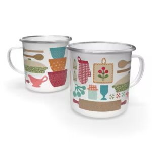 Lori Holt, Baked with Love Enamel Tin Mug