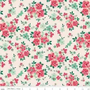 Berry & Sage by Lori Holt, C17388 Latte Floral