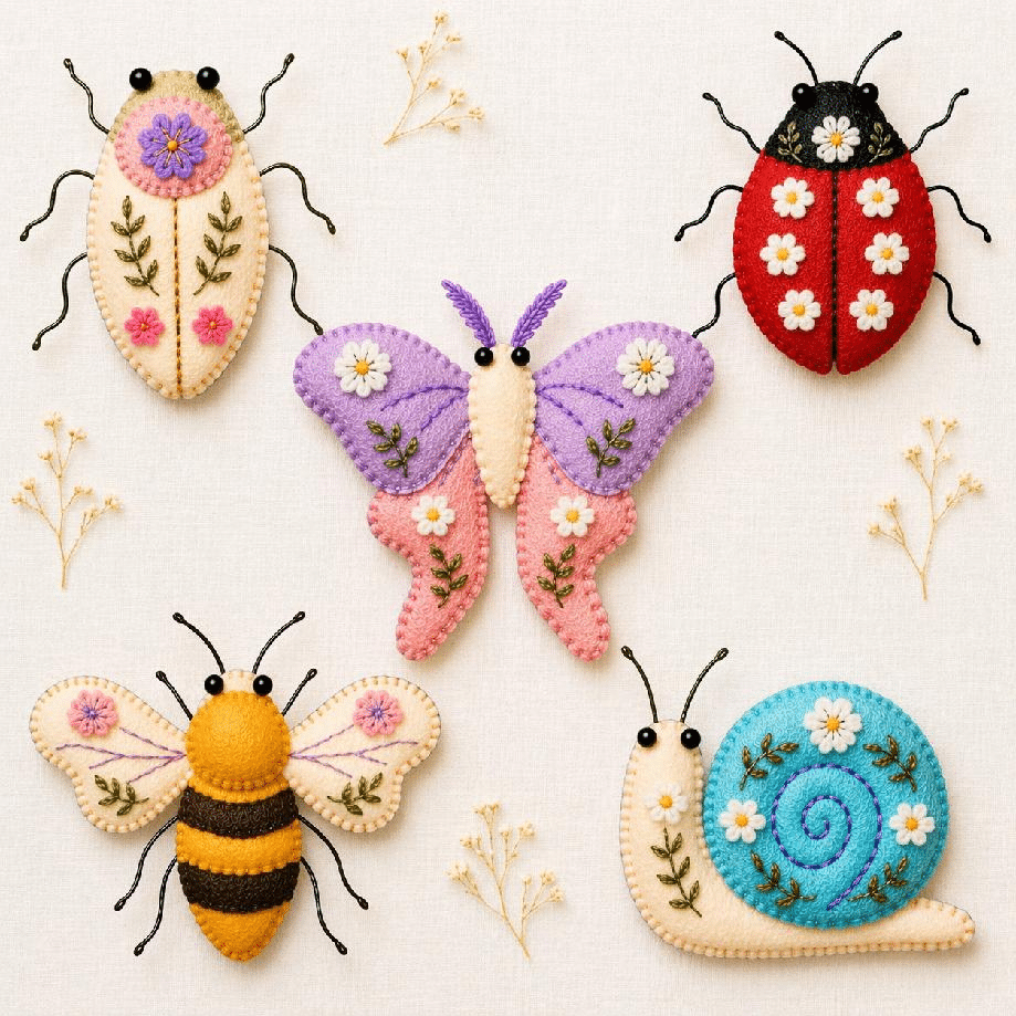 Fairy Shore Easter Insects - Kit