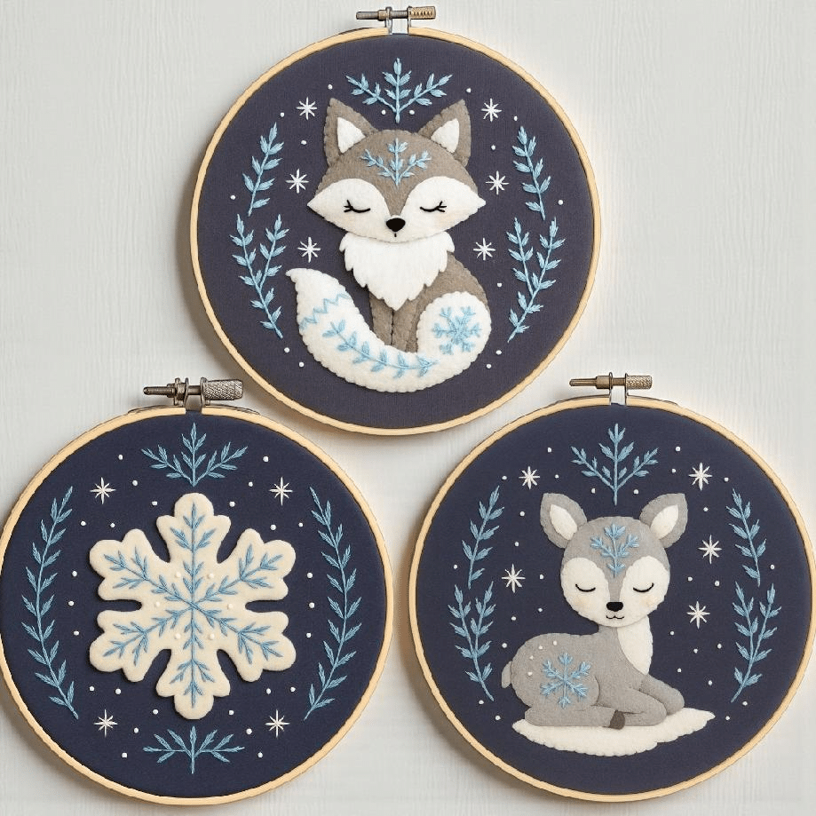 Fairy Shore Winter Hoops - Kit